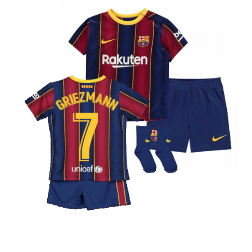 2020-2021 Barcelona Home Nike Baby Kit (GRIEZMANN 7)