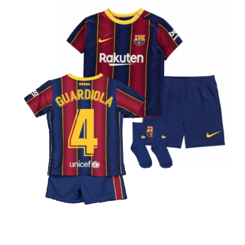 2020-2021 Barcelona Home Nike Baby Kit (GUARDIOLA 4)