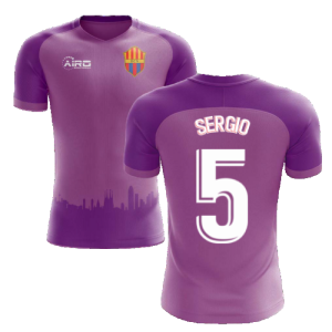 2020-2021 Barcelona Third Concept Football Shirt (Sergio 5) - Kids