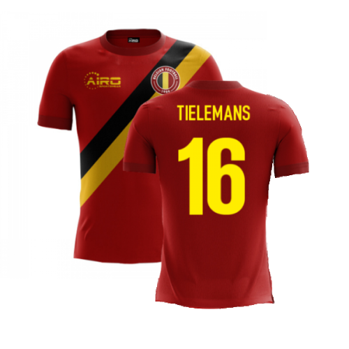 2024-2025 Belgium Airo Concept Home Shirt (Tielemans 16)