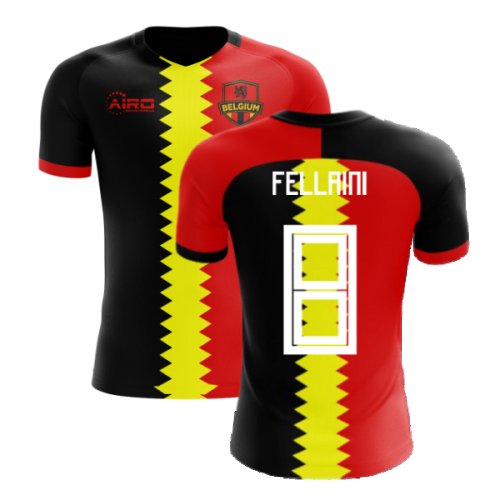 2024-2025 Belgium Flag Concept Football Shirt (Fellaini 8)