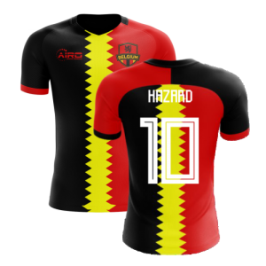 2024-2025 Belgium Flag Concept Football Shirt (Hazard 10)