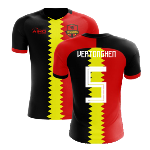 2024-2025 Belgium Flag Concept Football Shirt (Vertonghen 5) - Kids