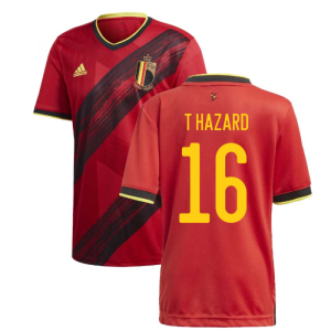 2020-2021 Belgium Home Adidas Football Shirt (T HAZARD 16)