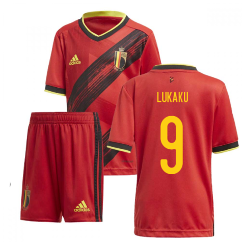 2020-2021 Belgium Home Adidas Mini Kit (LUKAKU 9)