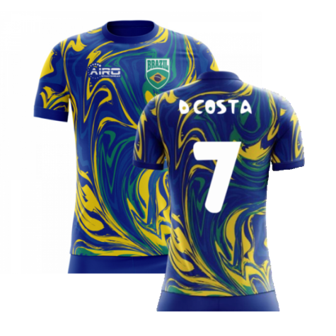 2024-2025 Brazil Away Concept Shirt (D Costa 7) - Kids