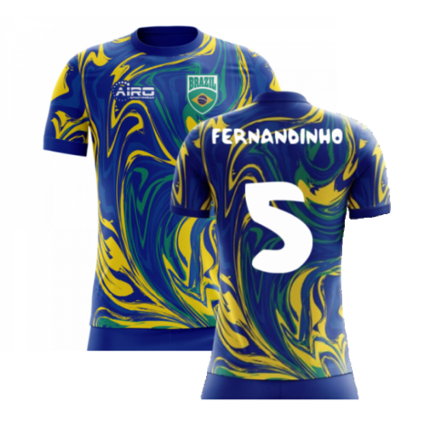 2024-2025 Brazil Away Concept Shirt (Fernandinho 5) - Kids