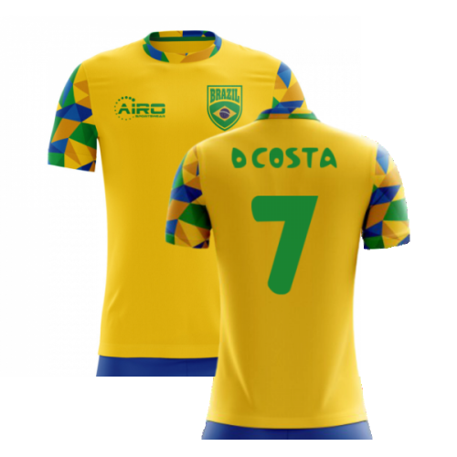 2024-2025 Brazil Home Concept Football Shirt (D Costa 7) - Kids