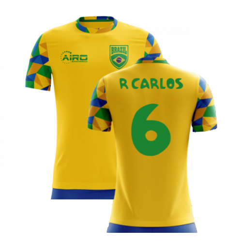 2024-2025 Brazil Home Concept Football Shirt (R Carlos 6) - Kids