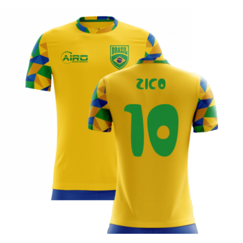 2024-2025 Brazil Home Concept Football Shirt (Zico 10) - Kids