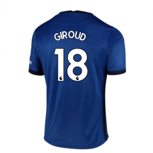 2020-2021 Chelsea Home Nike Football Shirt (Kids) (GIROUD 18)