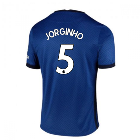 2020-2021 Chelsea Home Nike Football Shirt (Kids) (JORGINHO 5)