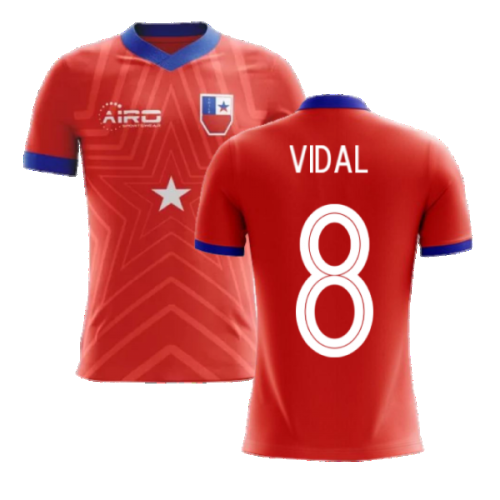 2024-2025 Chile Home Concept Football Shirt (VIDAL 8)