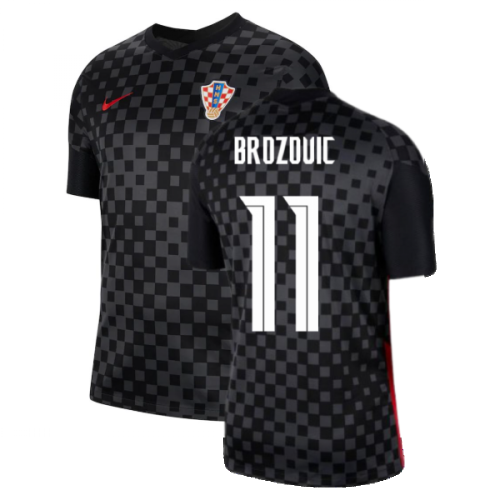 2020-2021 Croatia Away Nike Football Shirt (BROZOVIC 11)