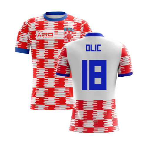 2024-2025 Croatia Home Concept Shirt (Olic 18) - Kids