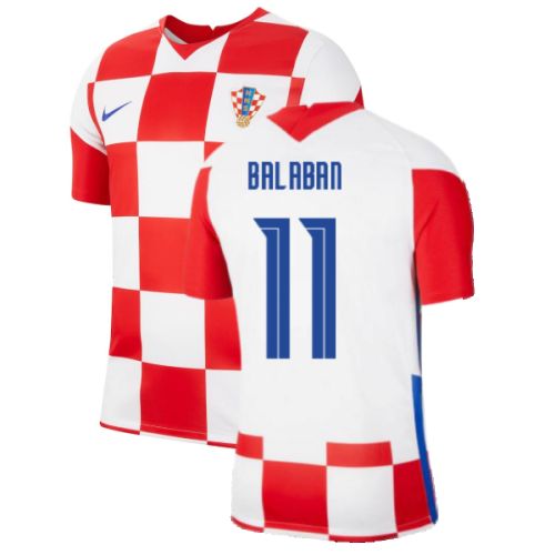 2020-2021 Croatia Home Nike Football Shirt (BALABAN 11)