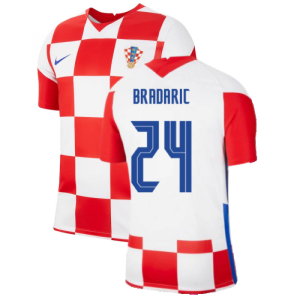 2020-2021 Croatia Home Nike Football Shirt (BRADARIC 24)