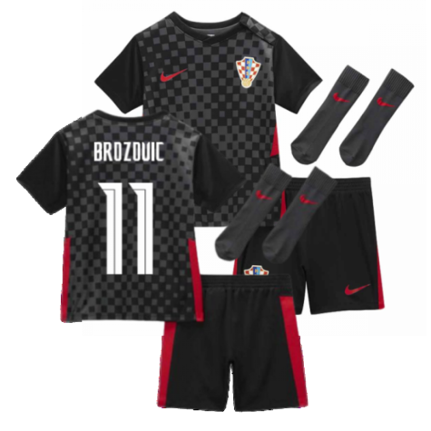 2020-2021 Croatia Little Boys Away Mini Kit (BROZOVIC 11)