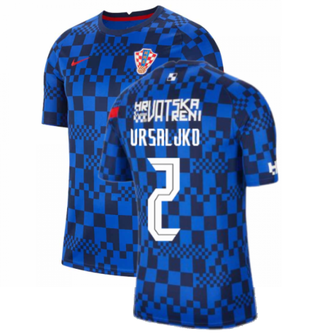 2020-2021 Croatia Pre-Match Training Shirt (Blue) - Kids (VRSALJKO 2)