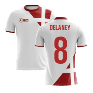 2024-2025 Denmark Away Concept Football Shirt (Delaney 8) - Kids