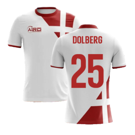 2024-2025 Denmark Away Concept Football Shirt (Dolberg 25) - Kids