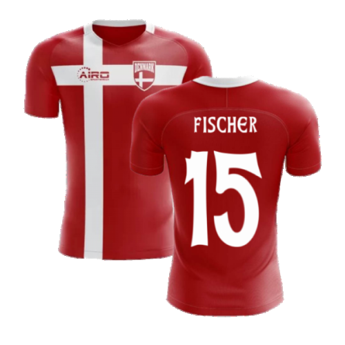 2024-2025 Denmark Flag Concept Football Shirt (Fischer 15) - Kids