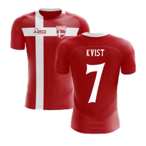 2024-2025 Denmark Flag Concept Football Shirt (Kvist 7)