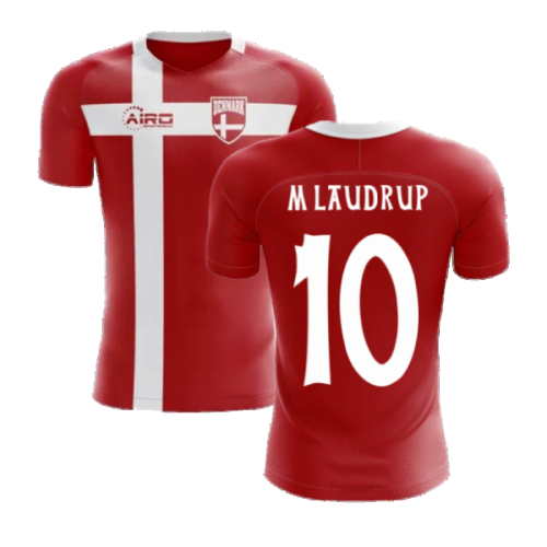 2024-2025 Denmark Flag Concept Football Shirt (M Laudrup 10) - Kids