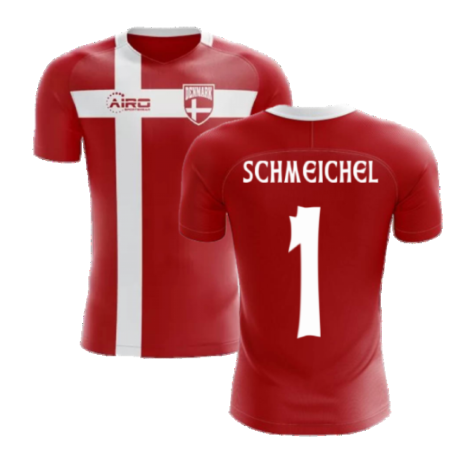 2024-2025 Denmark Flag Concept Football Shirt (Schmeichel 1) - Kids