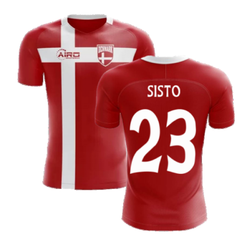 2024-2025 Denmark Flag Concept Football Shirt (Sisto 23) - Kids