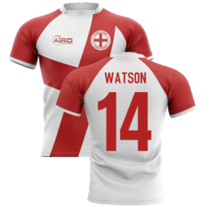 2024-2025 England Flag Concept Rugby Shirt (Watson 14)