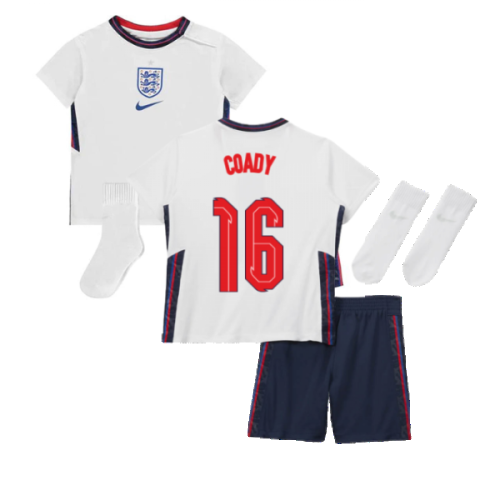 2020-2021 England Home Nike Baby Kit (Coady 16)