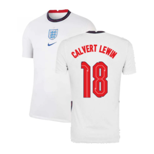 2020-2021 England Home Nike Football Shirt (Calvert Lewin 18)