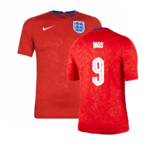 2020-2021 England Pre-Match Training Shirt (Red) (Ings 9)