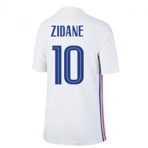 2020-2021 France Away Nike Football Shirt (Kids) (ZIDANE 10)