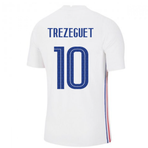 2020-2021 France Away Nike Vapor Match Shirt (TREZEGUET 10)