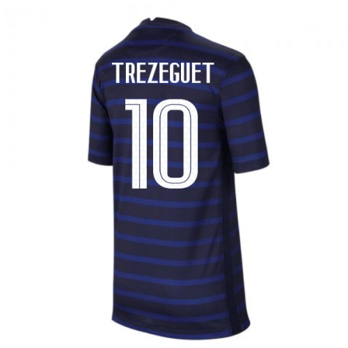 2020-2021 France Home Nike Football Shirt (Kids) (TREZEGUET 10)