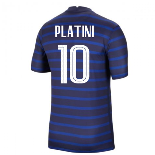 2020-2021 France Home Nike Football Shirt (PLATINI 10)