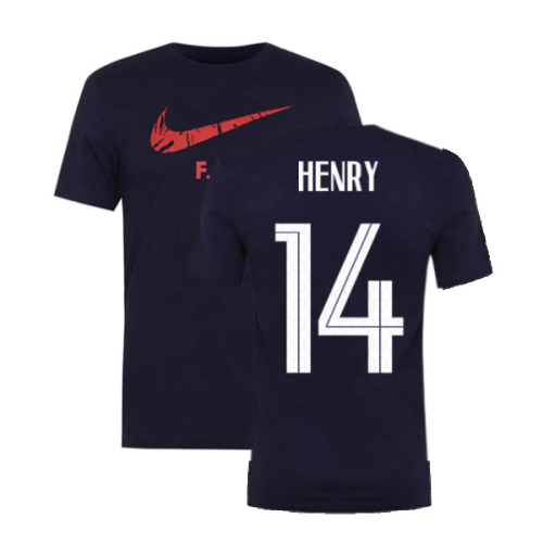 2020-2021 France Nike Ground Tee (Obsidian) (HENRY 14)