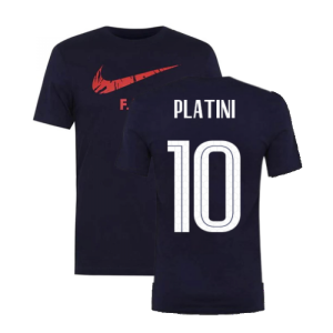 2020-2021 France Nike Ground Tee (Obsidian) (PLATINI 10)