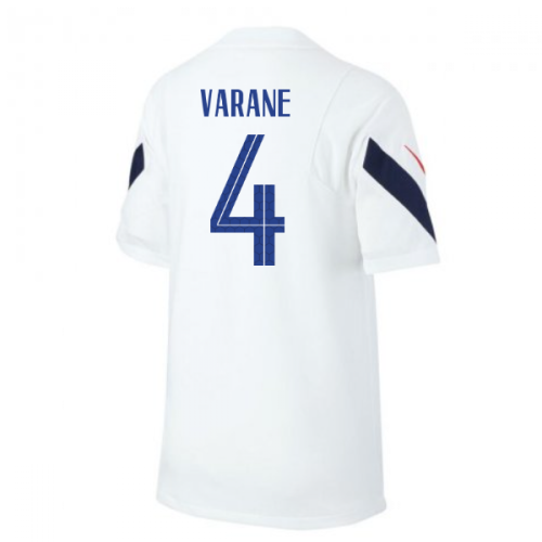 2020-2021 France Nike Training Shirt (White) - Kids (VARANE 4)