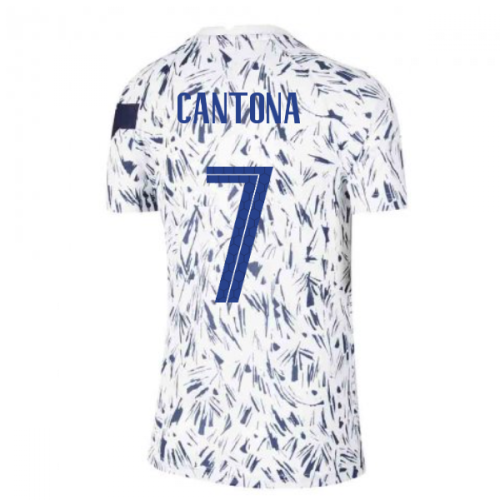 2020-2021 France Pre-Match Training Shirt (White) - Kids (CANTONA 7)