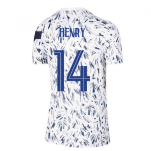 2020-2021 France Pre-Match Training Shirt (White) - Kids (HENRY 14)