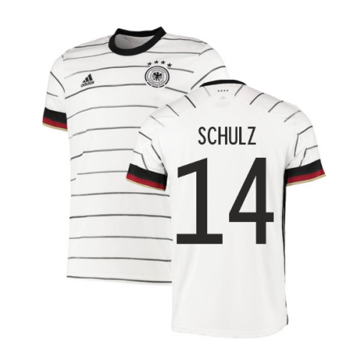 2020-2021 Germany Authentic Home Adidas Football Shirt (SCHULZ 14)