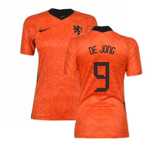 2020-2021 Holland Home Nike Womens Shirt (DE JONG 9)