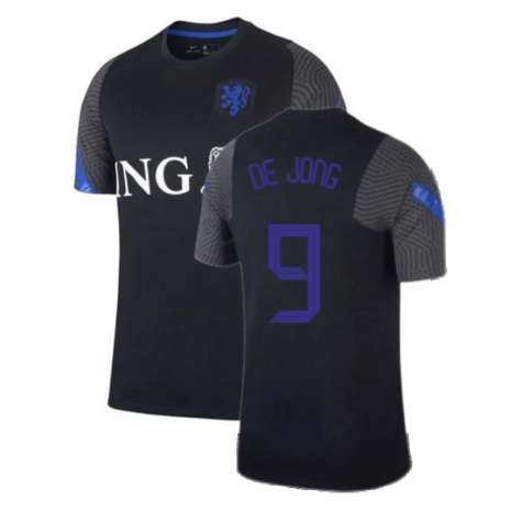 2020-2021 Holland Nike Training Shirt (Black) - Kids (DE JONG 9)