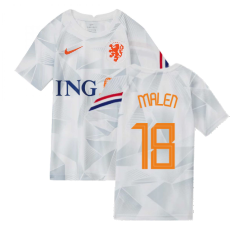 2020-2021 Holland Pre-Match Training Shirt (White) - Kids (MALEN 18)