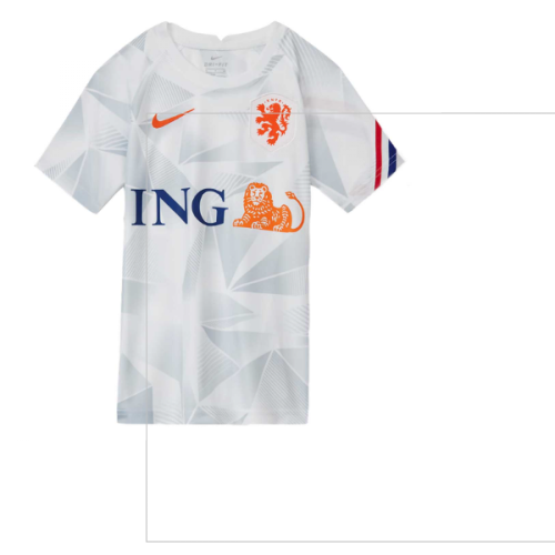 2020-2021 Holland Pre-Match Training Shirt (White) - Kids (V.NISTELROOY 10)