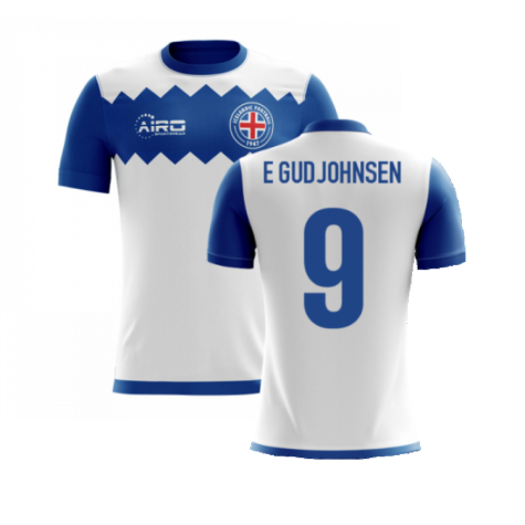 2024-2025 Iceland Airo Concept Away Shirt (E Gudjohnsen 9) - Kids