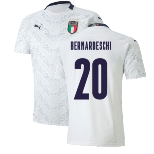 2020-2021 Italy Away Puma Football Shirt (Kids) (BERNARDESCHI 20)